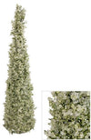 Plastic Crystal Ice Green Cone Tree - Small
