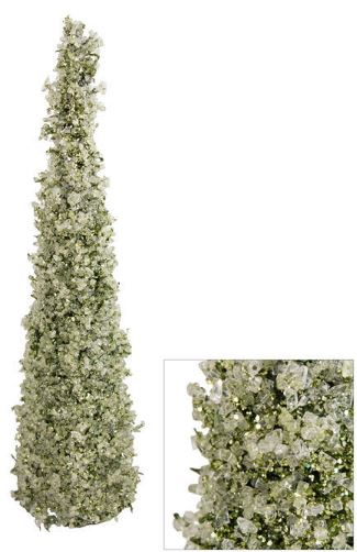 Plastic Ice Green Cone Tree - Large