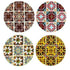 Darby Ceramic Coaster - Criss Cross Set Of 4 Placemats & Coasters The Cooks Kitchen 