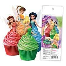 Disney Fairies 16 Edible Wafer Cupcake Toppers Edible Decorations The Cooks Kitchen 