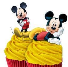 Mickey Mouse Edible Wafer Cupcake Toppers 16pk Edible Decorations The Cooks Kitchen 