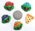 Cake Craft - Ninja Turtles Sugar Decorations 6pc