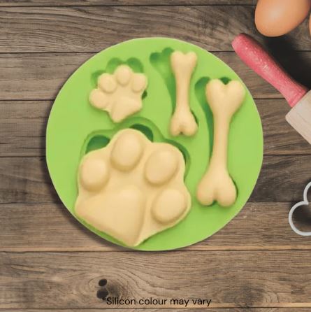 Dog Paw And Bone Silicone Mould