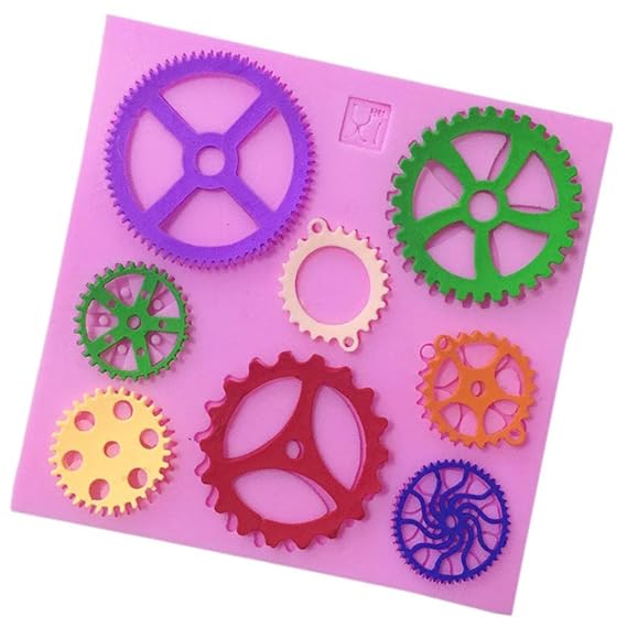 Mould Craft - Assorted Cogs/gears Silicone Mould
