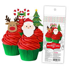  Cake Craft - Christmas Set Wafer Toppers 16pc