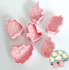 Cake Craft Unicorn Cookie Cutters & Embossers 12pc