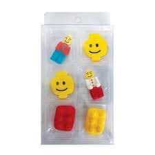 Cake Craft - Lego Sugar Decorations 6pk Edible Decorations The Cooks Kitchen 
