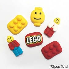 Cake Craft - Lego Sugar Decorations 6pk Edible Decorations The Cooks Kitchen 