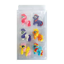 Cake Craft - Little Pony/ponies Sugar Decorations 6pk