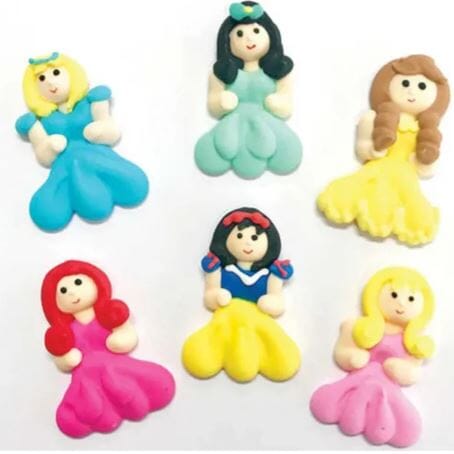 Princess Sugar Decorations 6pc Edible Decorations The Cooks Kitchen 