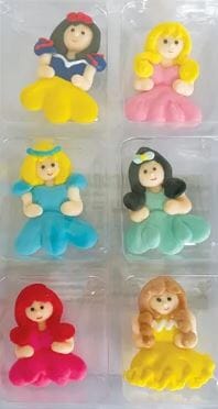 Princess Sugar Decorations 6pc Edible Decorations The Cooks Kitchen 