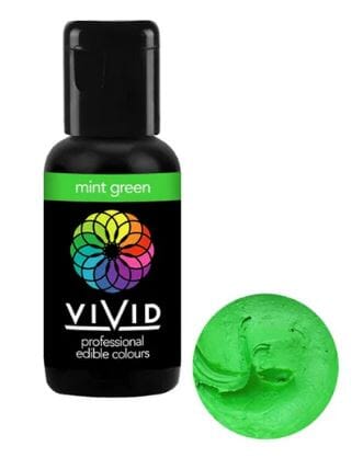 Vivid Gel Colour 21g - Mint Green Colouring The Cooks Kitchen 