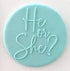 Cake Craft Debosser - He Or She?