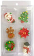 Cake Craft - Christmas Set Sugar Decorations 6pk