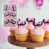 Cake Craft Minnie Mouse Head Sugar Decorations 6pk