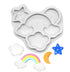 Rainbow/clouds/moon/star Silicone Mould