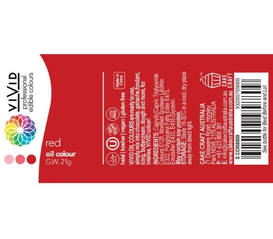 Vivid Red Oil Colour