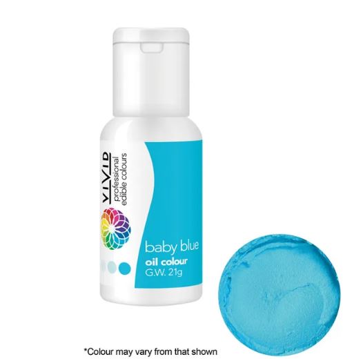 Vivid Baby Blue Oil Colour