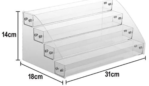 Vivid Easy Store 4 Tier Acrylic Stand