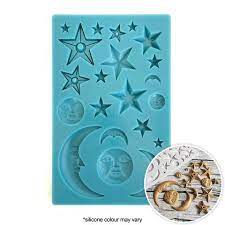 Cake Craft - Silicone Mould - Assorted Moon & Stars