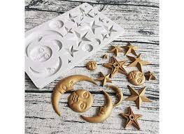 Cake Craft - Silicone Mould - Assorted Moon & Stars