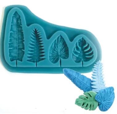 Cake Craft - Silicone Mould - Mini Assorted Palm Fans Silicone Moulds The Cooks Kitchen 