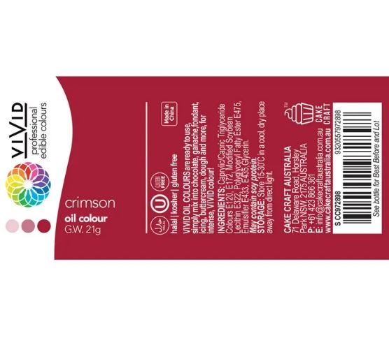 Vivid Crimson Oil Colour
