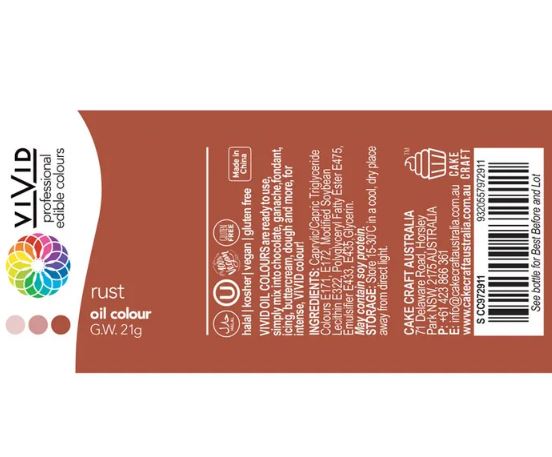 Vivid Rust Oil Colour