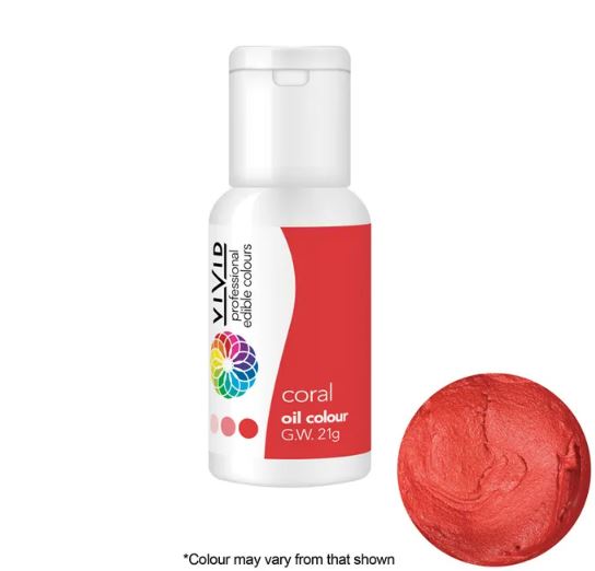 Vivid Coral Oil Colour