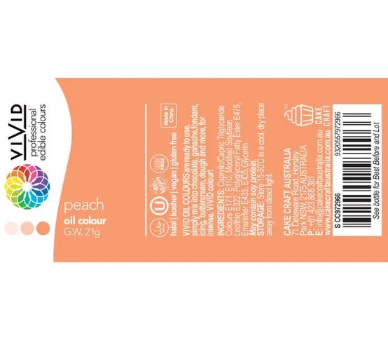 Vivid Peach Oil Colour