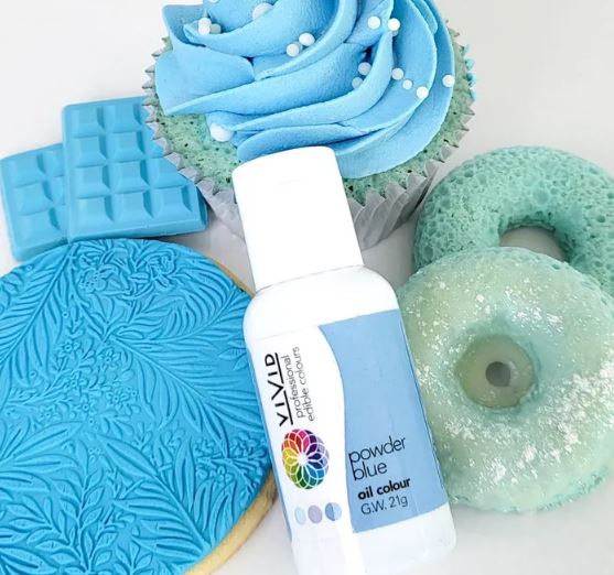 Vivid Powder Blue Oil Colour
