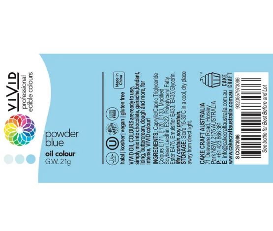 Vivid Powder Blue Oil Colour