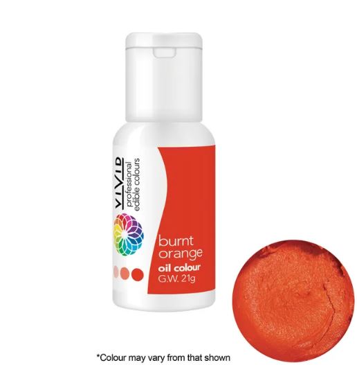 Vivid Burnt Orange Oil Colour