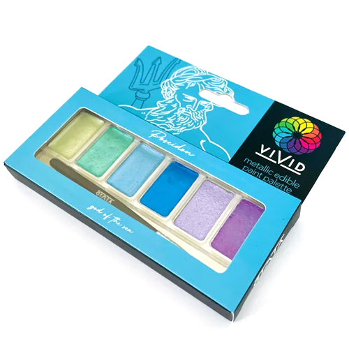 Vivid Metallic Paint Palette - Poseidon
