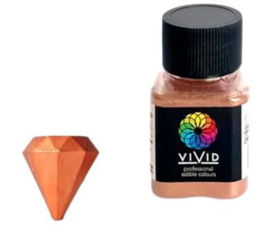 Vivid Edible Metallic Dust 10g - Copper