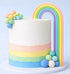 Cake Craft Wish - Pastel Rainbow Topper Cake Toppers The Cooks Kitchen 