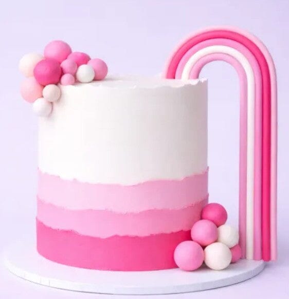 Cake Craft Wish - Pink Rainbow Cake Topper Cake Toppers The Cooks Kitchen 