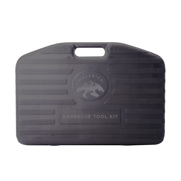 Maverick Bbq Tool Kit 18pcs In Hard Shell Case Black 44x8x30cm