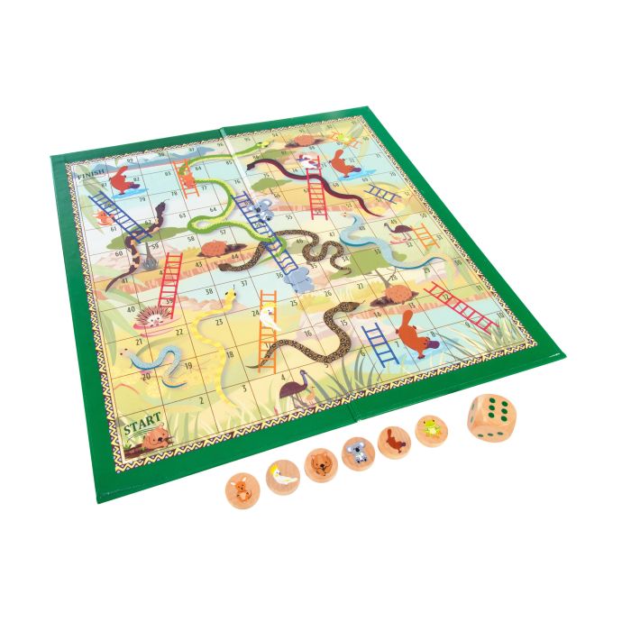 The Australian Collection Aussie Animals Snakes & Ladders 36x0.2x34.5cm