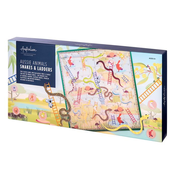 The Australian Collection Aussie Animals Snakes & Ladders 36x0.2x34.5cm