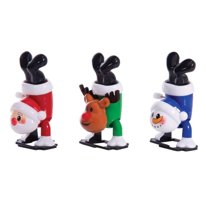 Discovery Zone Wind Up Christmas Sprinters Multi-coloured 4x3x6.5 Cm