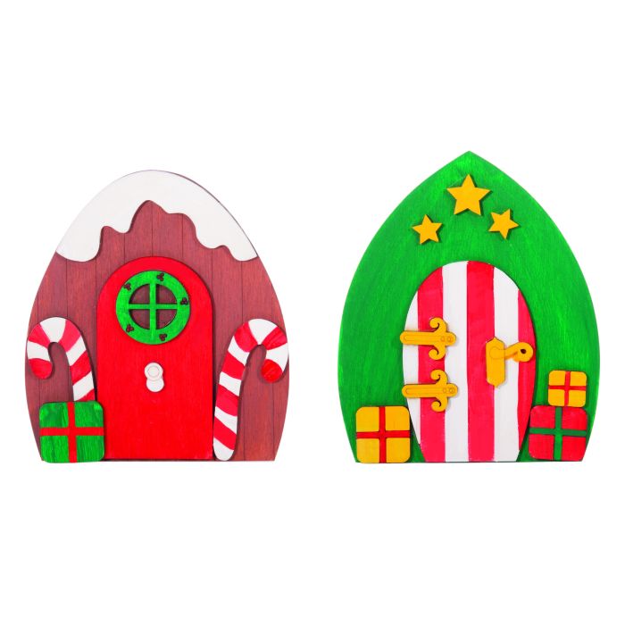 Discovery Zone Make Your Own Elf Door 2 Assorted 11x2x16.5cm