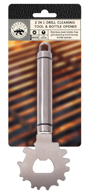 Maverick 2in1 Grill Cleaning Tool & Bottle Opener