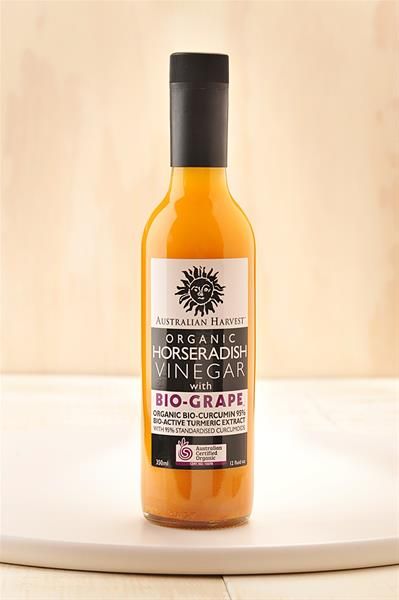 Australian Harvest Organic Horseradish Vinegar W/ Bio-grape 350ml