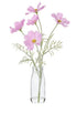 Rogue Cosmos In Milk Bottle Light Pink Artificial Plants The Cooks Kitchen 