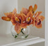 Rogue Cymbidium-glass Vase Orange