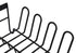 Classica Nava Dishrack 43x31x14cm Dish Racks & Drainers The Cooks Kitchen 