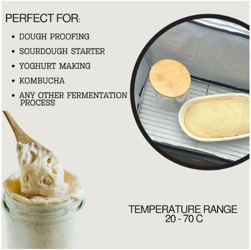 Brunswick Bakers Proofing Amd Fermenting Box, 40x30x30cm Bread Tools The Cooks Kitchen 