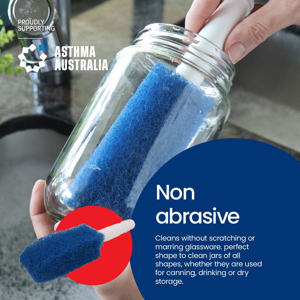 White Magic - Non-abrasive Jar Washing Brush Cleaning Equipment The Cooks Kitchen 