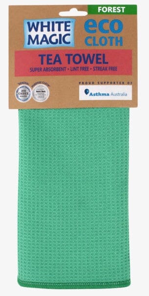 White Magic - Eco Cloth Tea Towel - Forest Cleaning Equipment The Cooks Kitchen 